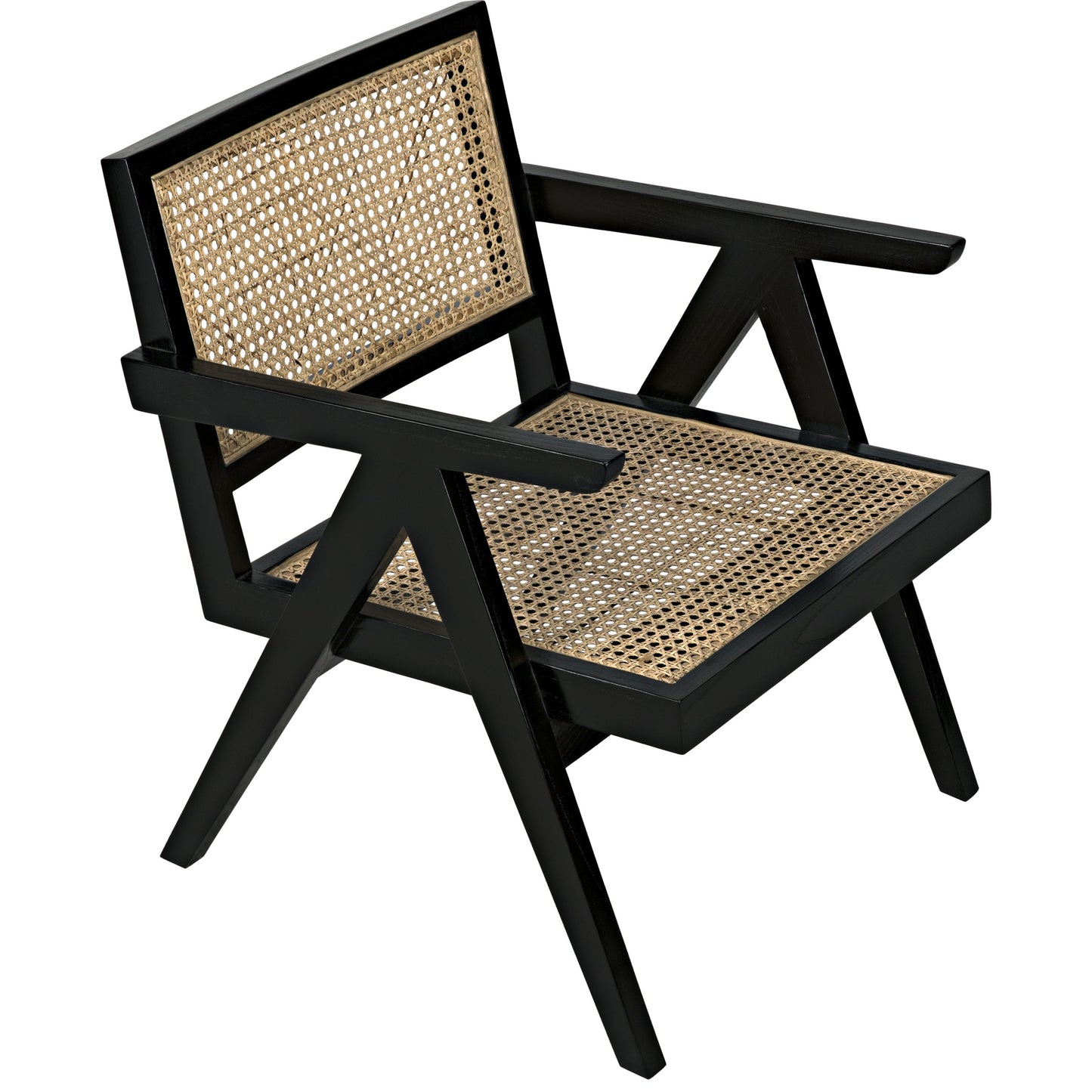 006 SR-888735 | Additional Silo | Jude Relax Chair by Noir in charcoal black. Made from sungkai wood in a modern style.
