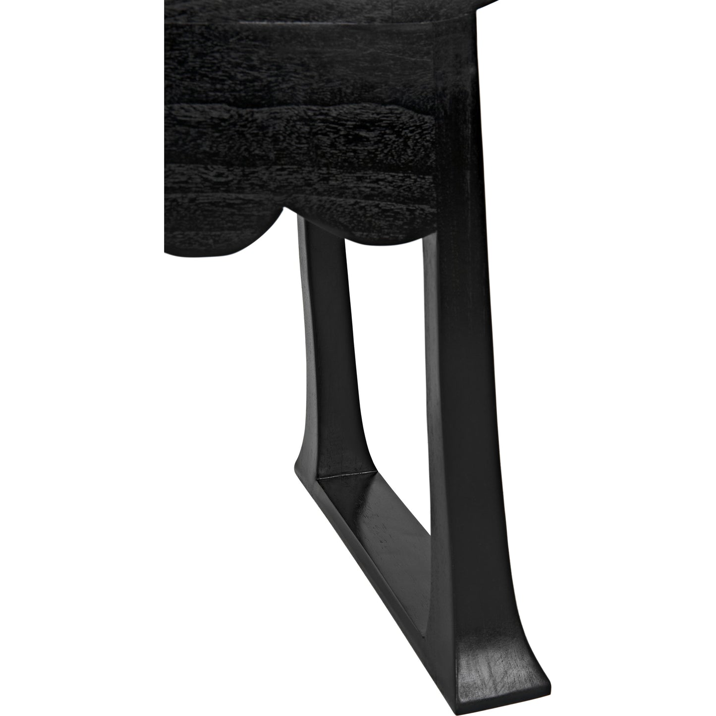 004 SI-1785693 | Closeup | Wey Side Table by Noir in charcoal black. Made from sungkai in a eclectic & global style.