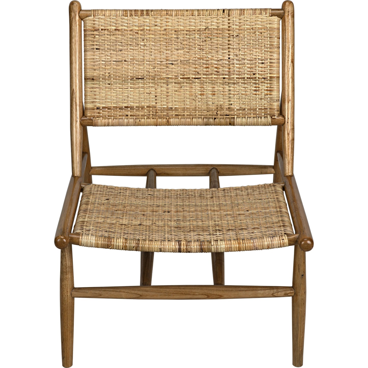004 SI-1707219 | Additional Silo | Bundy Relax Chair by Noir in sungkai. Made from teak, rattan in a coastal style.