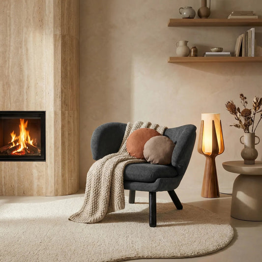 Valerie Chair by Noir. Made from sungkai and fabric in a modern style.