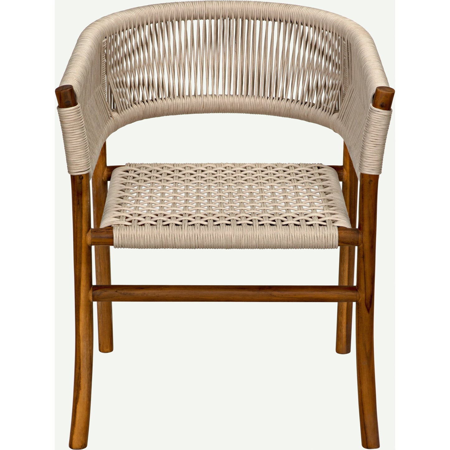 011 SI-1956844 | Additional Silo | Conrad Chair by Noir in cleart coat flat teak. Made from teak and rope in a cottage & farmhouse style.