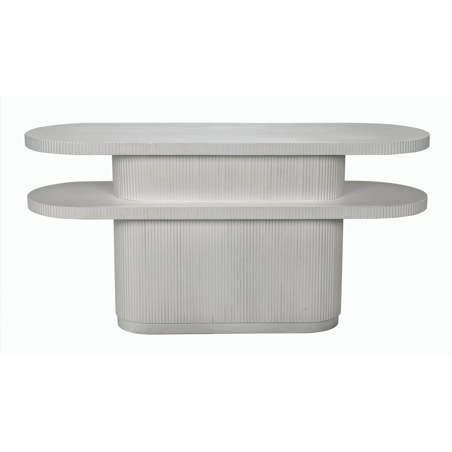 003 SI-2189487 | Unknown | Small Parker Console by Noir in white wash. Made from mahogany and veneer in a modern style.