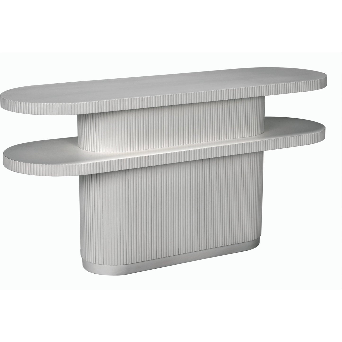 001 SI-2189487 | Primary Silo | Small Parker Console by Noir in white wash. Made from mahogany and veneer in a modern style.