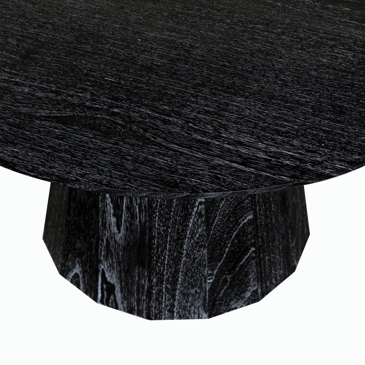 005 SI-2189445 | Closeup | Harlow Coffee Table by Noir in cinder black. Made from mindi and venner in a modern style.