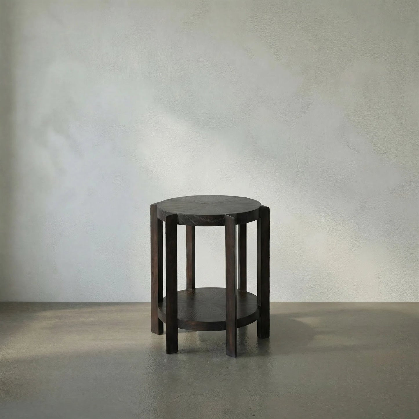 010 SI-1975518 | Lifestyle | Yuhuda Small Side Table by Noir in sombre. Made from mindi in a modern style.
