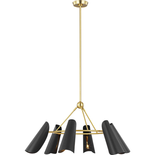 Tresa 6-Light Chandelier by Visual Comfort & Co.. Made from steel in a modern style.