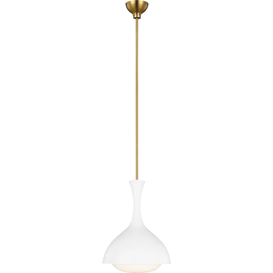 Lucerne One Light Small Pendant by Visual Comfort & Co.. Made from steel in a transitional style.