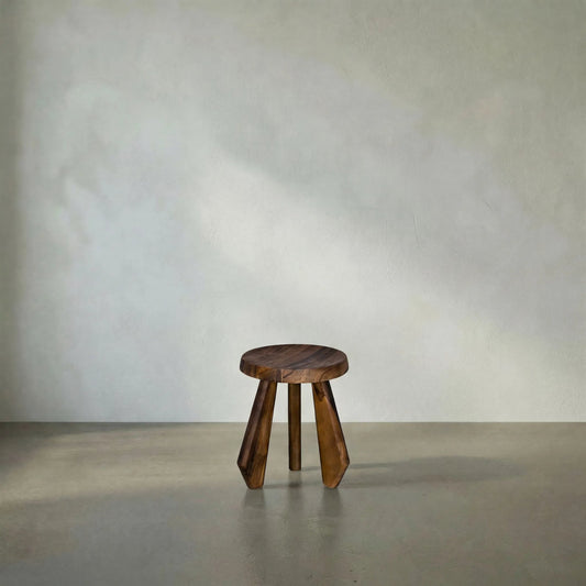 Priam Teak Stool by Noir in teak. Made from teak in a eclectic & global style.