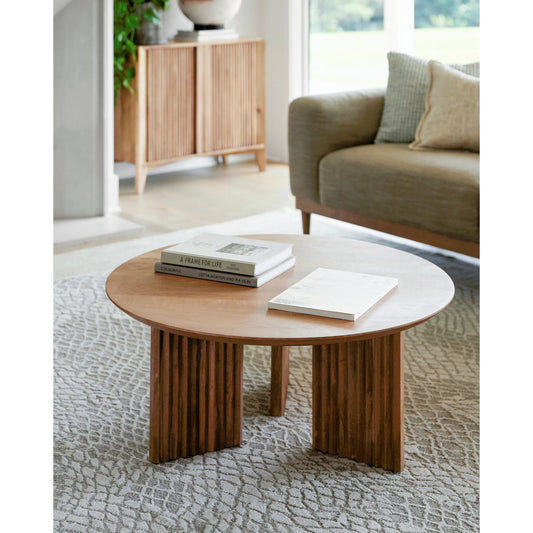 Agnes Coffee Table by Surya in brown. Made from mango wood in a modern style.