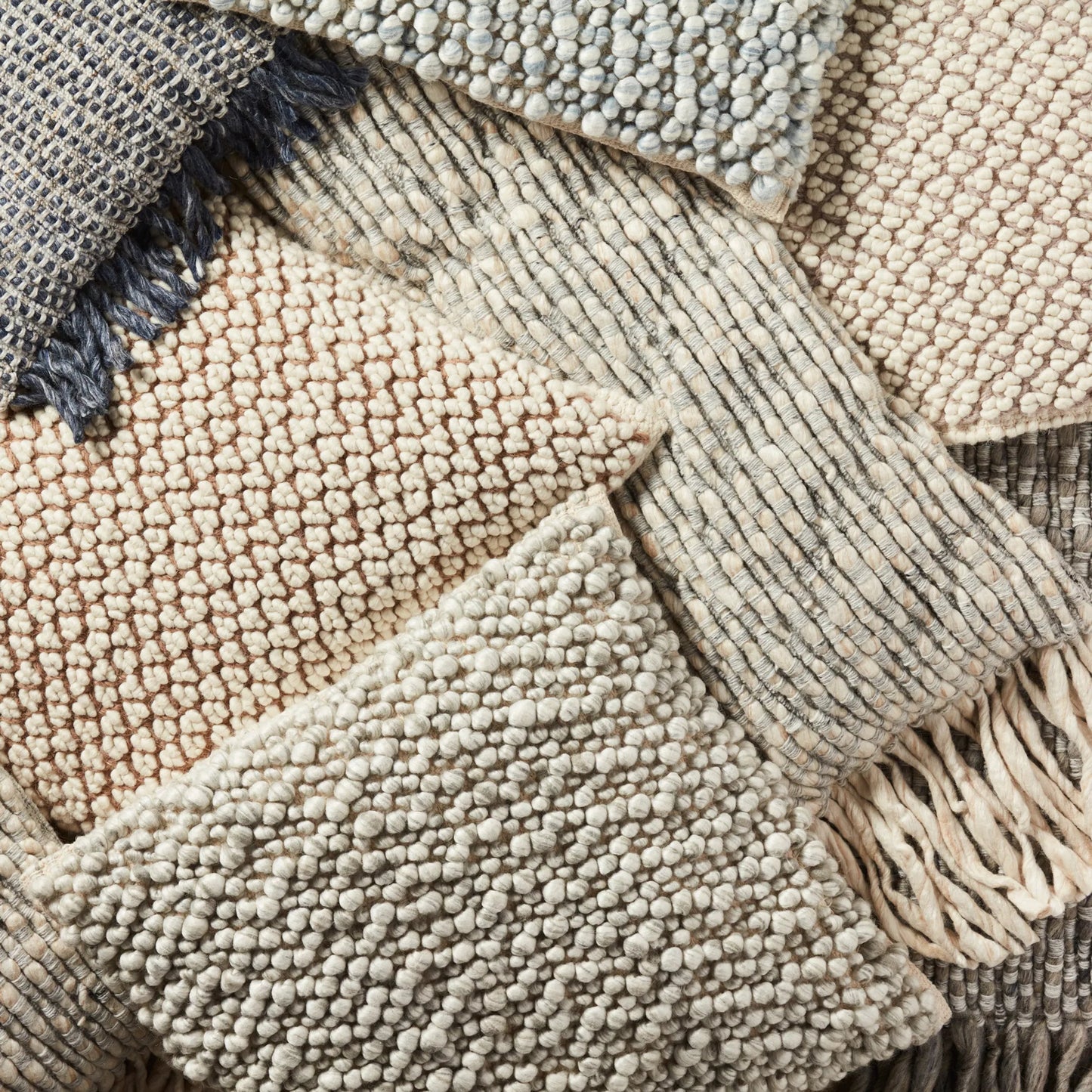 005 SI-2354156 | Lifestyle | Angora AGO01 Pillow by Jaipur Living in gray, cream. Made from 70% wool, 20% polyester, 10% linen in a unique style.
