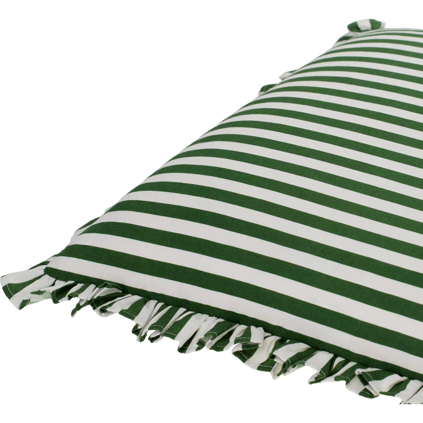 002 SI-2245838,SI-2245839,SI-2245840,SI-2245841 | Closeup | Augusta 540281 Pillow by Livabliss in forest green, snow white. Made from cotton, flax in a eclectic & global style.