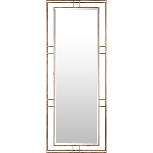 001 SI-1875867 | Primary Silo | Alpenglow Mirror by Surya in gold and powder coated. Made from metal in a transitional style.