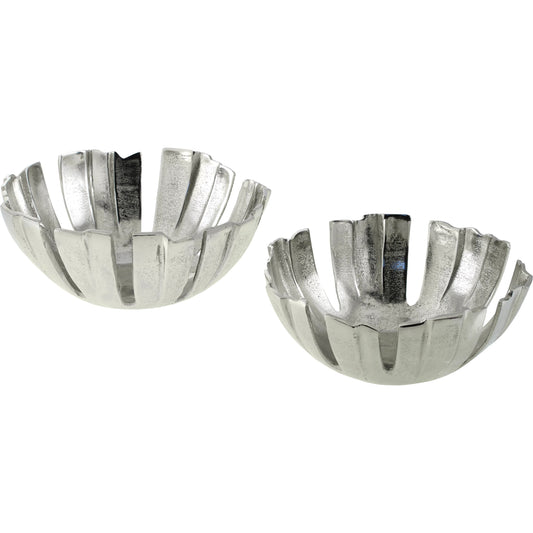 001 SI-2165892 | Primary Silo | Anhui Decorative Bowl - 540578 (Set of 2) by Surya. Made from aluminum in a modern style.