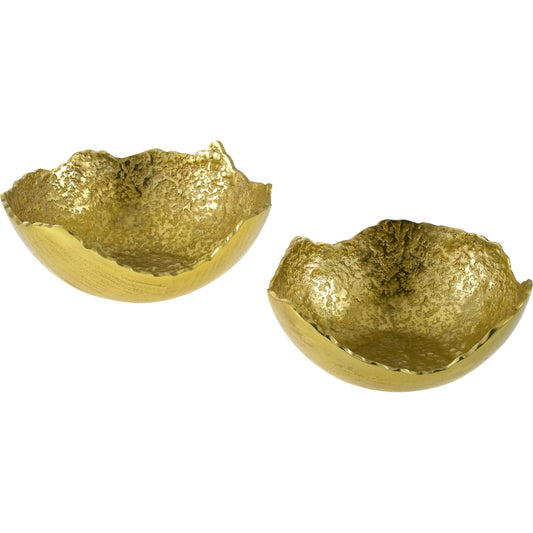 Anhui Decorative Bowl - 540583 (Set of 2) by Surya. Made from aluminum in a modern style.