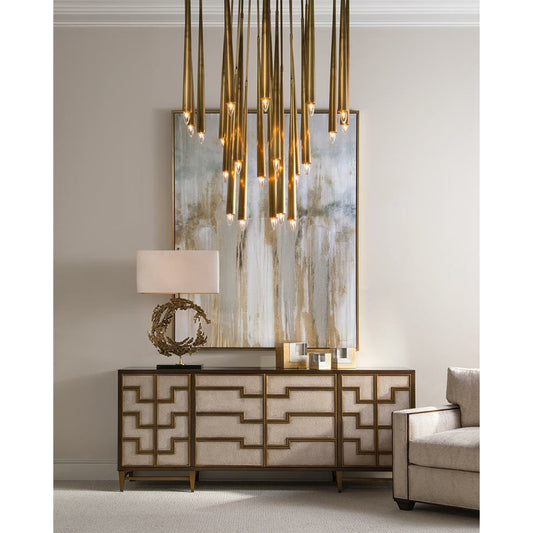 Hans Chandelier by John-Richard in brass and brass. Made from brass in a modern style.