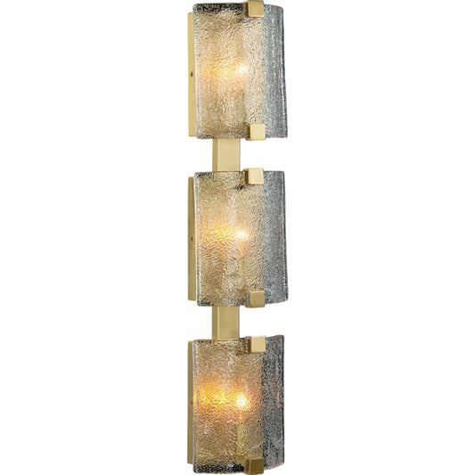 Claritas Three-Light Wall Sconce by John-Richard in brass. Made from unique in a modern style.