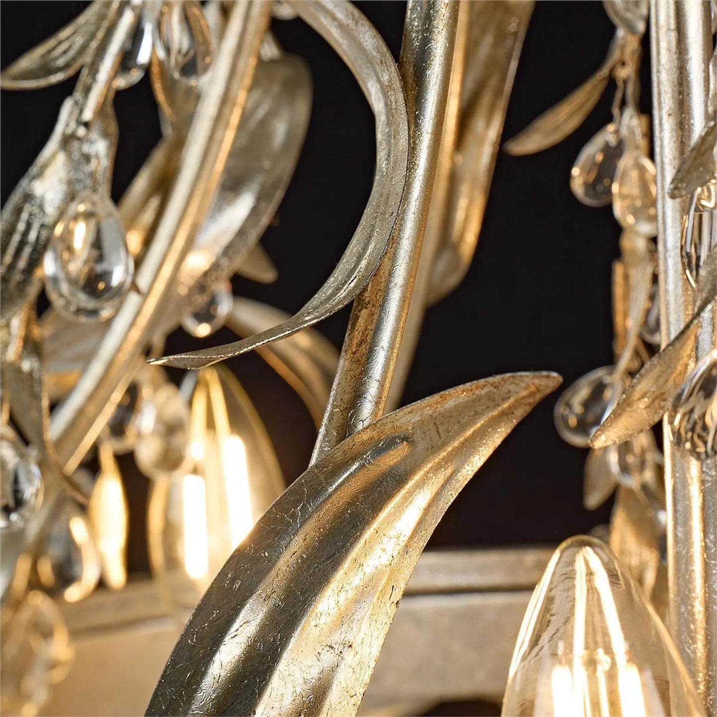 004 SI-2629305 | Closeup | Highgrove Three-Light Chandelier by John-Richard. Made from unique in a unique style.