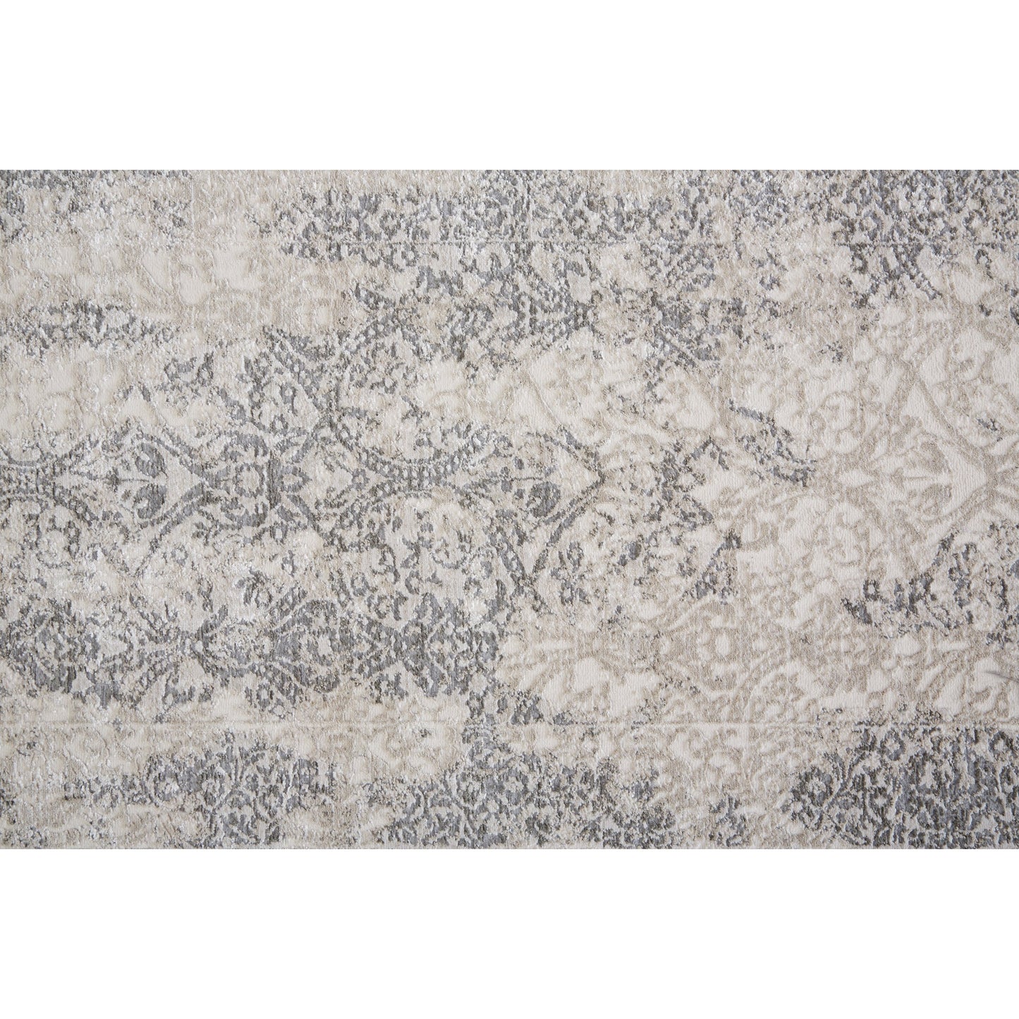 009 SI-1752023,SI-1752024,SI-1752025,SI-1752026,SI-1752027 | Closeup | Prasad Rug - 3682F by Feizy in ivory, gray, black. Made from polypropylene, polyester in a unique style.
