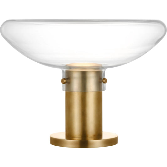 Morgan 16" Table Lamp by Visual Comfort & Co.. Made from brass in a modern style.
