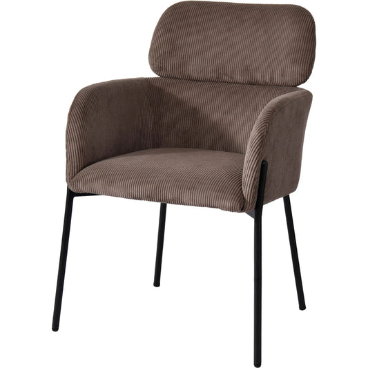 001 SI-2324957 | Primary Silo | Allegra Dining Chair by LH Imports in black. Made from polyester, foam, iron, plywood in a traditional style.