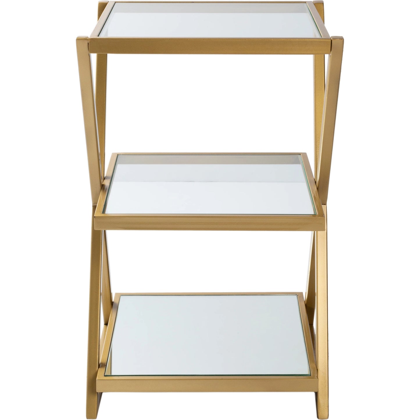 003 SI-1914098 | Additional Silo | Aliya - 24736 by Livabliss in gold and powder coatedmirrortranslucent. Made from top: glass, base: metal in a modern style.