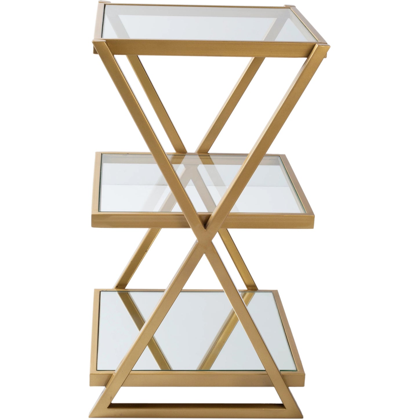 004 SI-1914098 | Additional Silo | Aliya - 24736 by Livabliss in gold and powder coatedmirrortranslucent. Made from top: glass, base: metal in a modern style.
