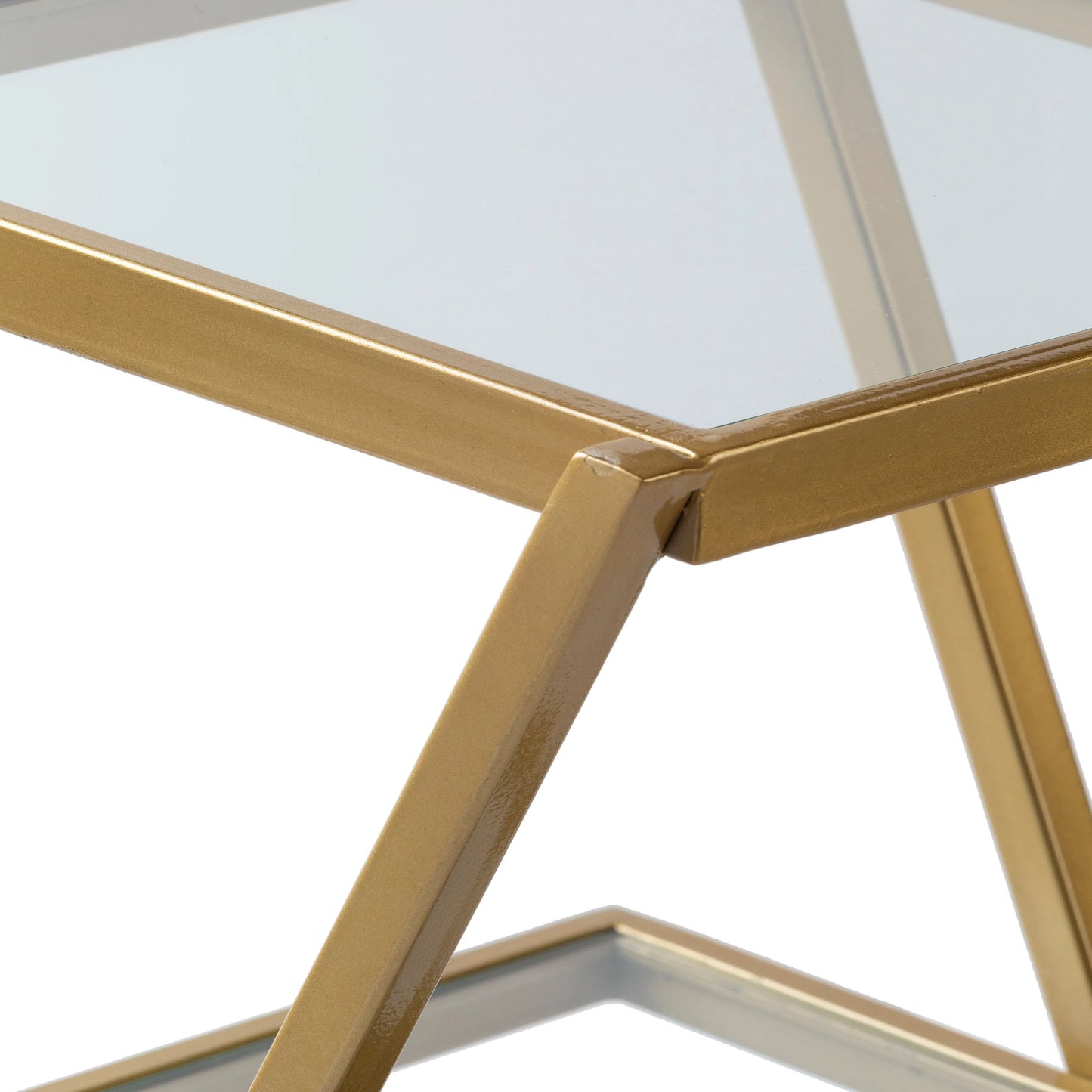 010 SI-1914098 | Additional Silo | Aliya - 24736 by Livabliss in gold and powder coatedmirrortranslucent. Made from top: glass, base: metal in a modern style.