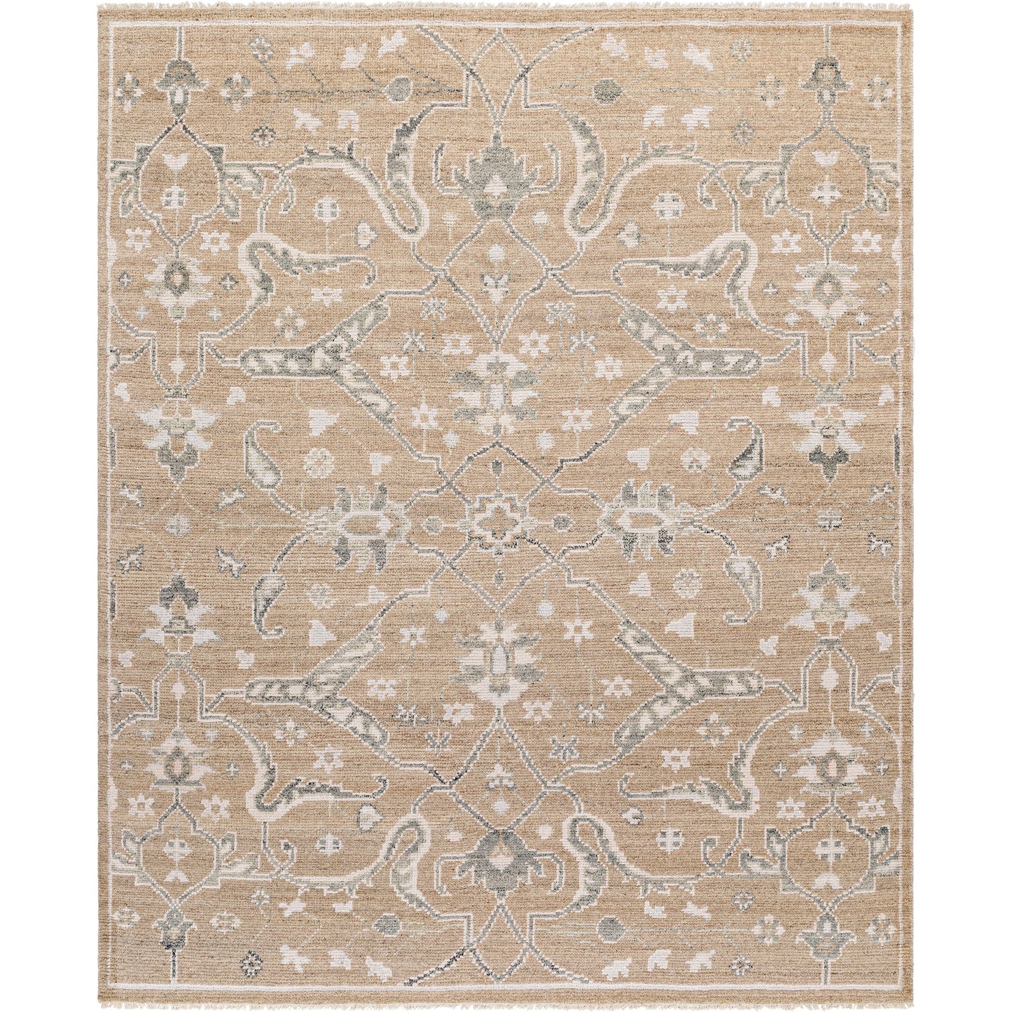 001 SI-2049321,SI-2049322,SI-2049323,SI-2049324,SI-2049325,SI-2049326,SI-2049327 | Primary Silo | Almeria Rug - 481237 by Surya in light brown, charcoal, cream. Made from face: 60% wool, 40% viscose, warp: 100% wool in a unique style.