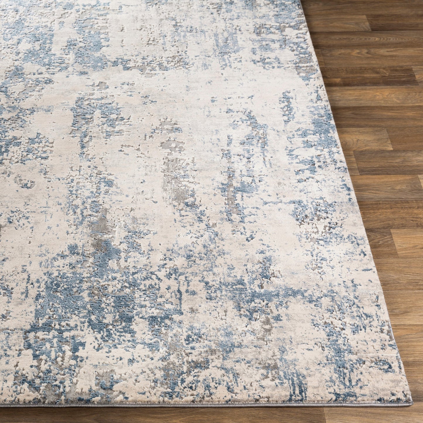 003 SI-1875884,SI-1875888 | Additional Silo | Alpine Rug by Livabliss in blue, charcoal. Made from 60% polypropylene, 40% polyester in a traditional style.