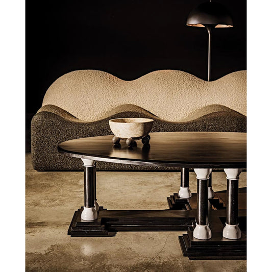 Bala Bowl by Noir in white marble. Made from stone in a eclectic & global style.