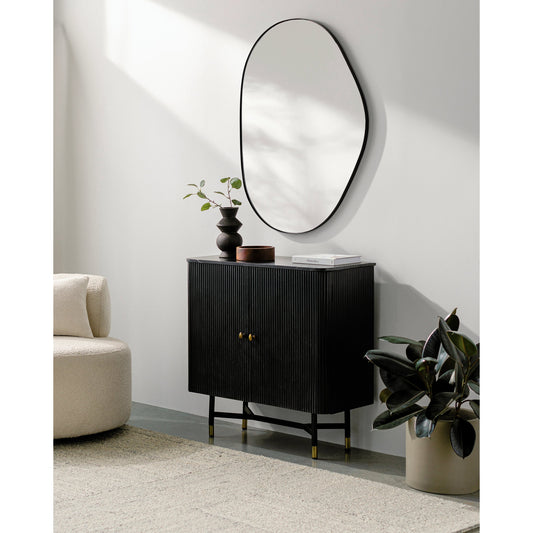 Aamnah Mirror - 32887 by Surya in powder coated. Made from frame: metal, substrate: manufactured wood in a modern style.