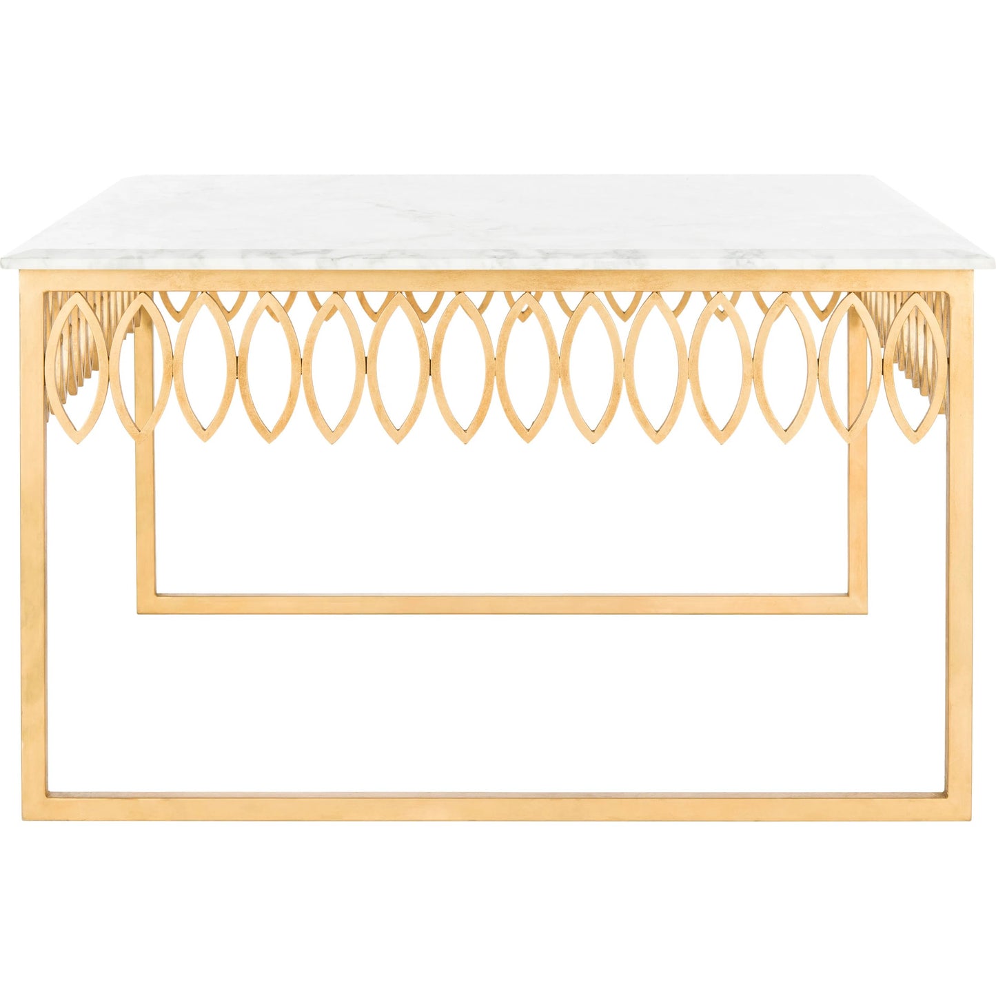 005 SI-2192623 | Closeup | Natalia Cocktail Table by Safavieh in gold. Made from unique in a unique style.