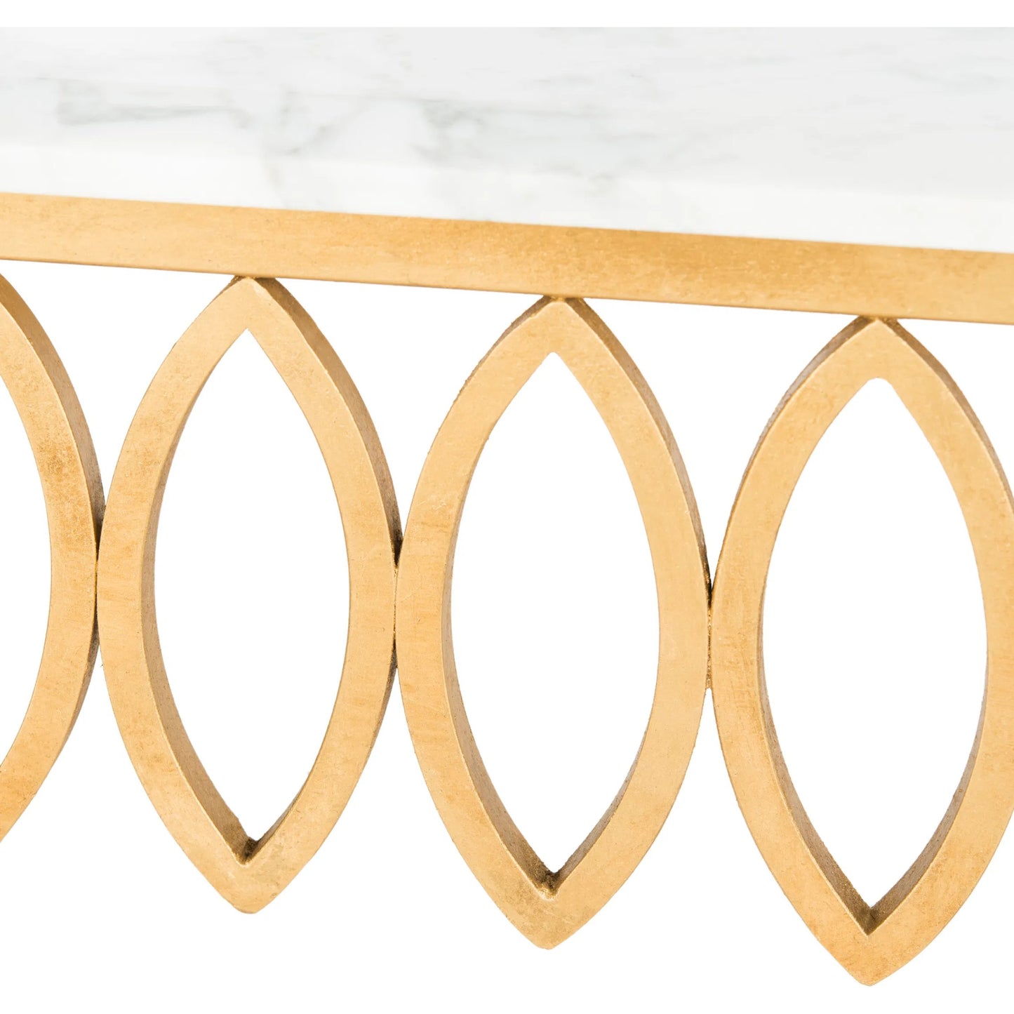 006 SI-2192623 | Closeup | Natalia Cocktail Table by Safavieh in gold. Made from unique in a unique style.