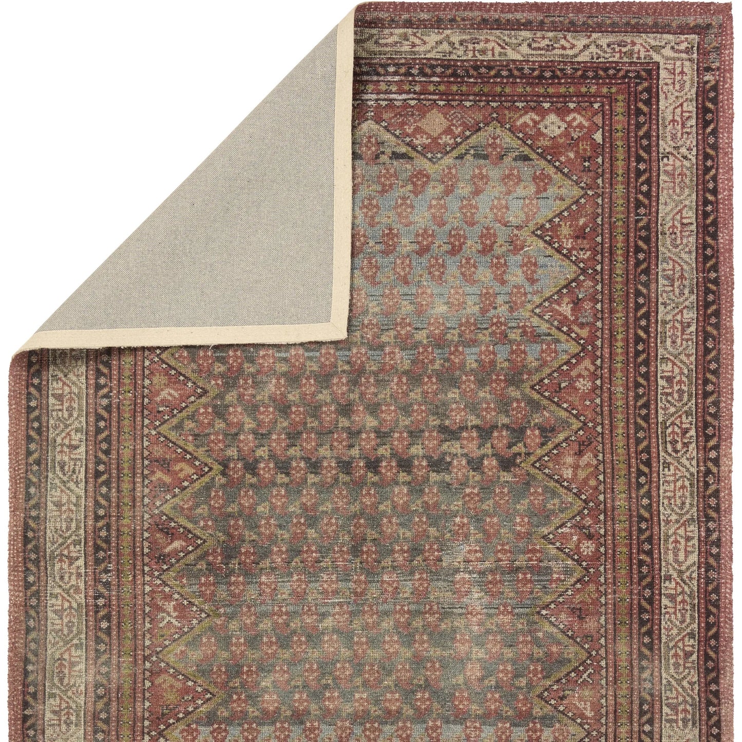 003 SI-2449304,SI-2449305,SI-2449306,SI-2449307,SI-2449308 | Closeup | Amata By House Sprucing AMT02 Rug by Jaipur Living in red, blue. Made from 100% pet yarn in a unique style.