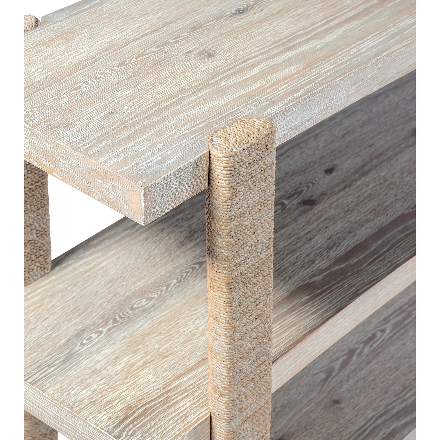 002 SI-1900715 | Additional Silo | Commerce & Market Console Table by Hooker Furniture in natural light wood. Made from oak veneers, rope in a modern style.
