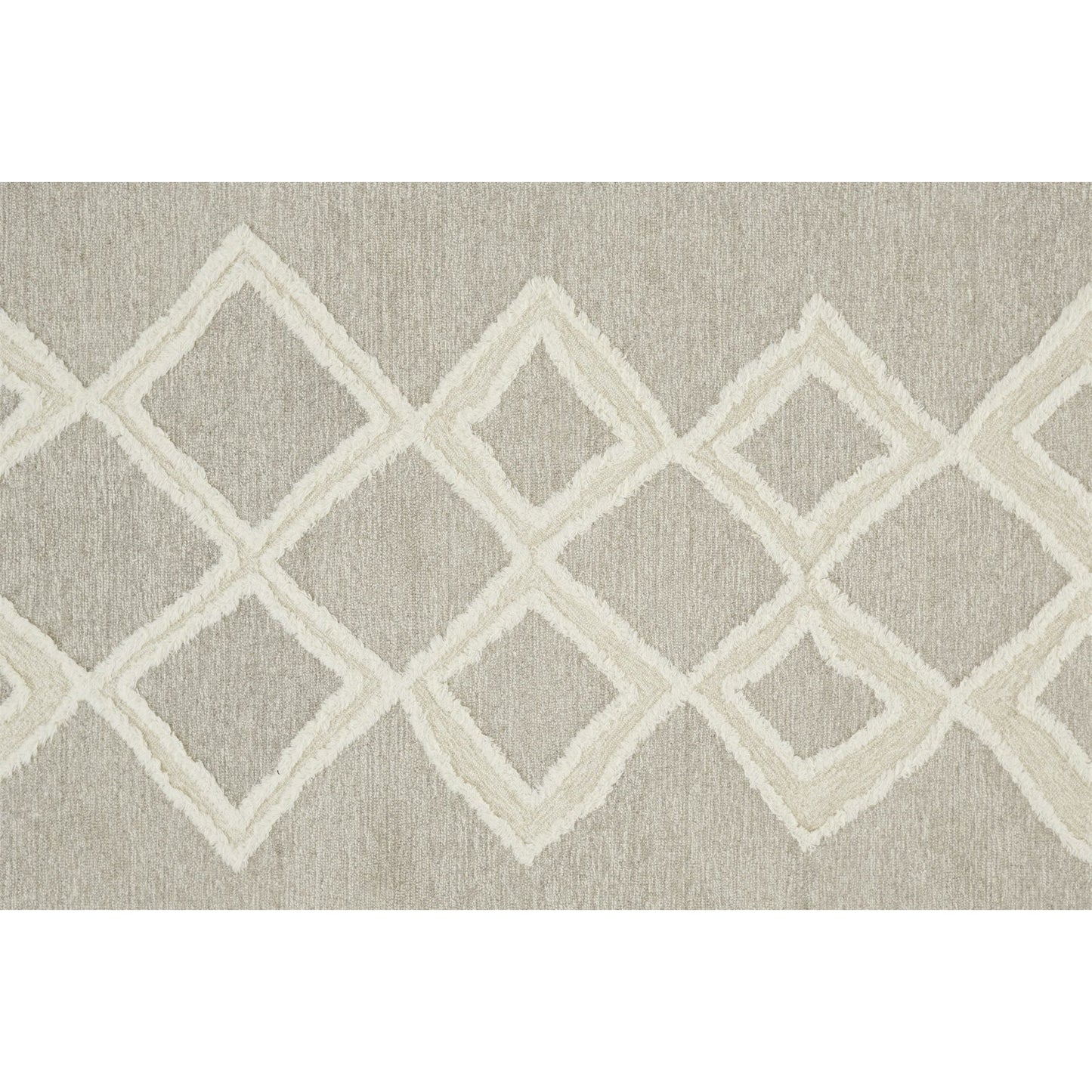 007 SI-1753570,SI-1753571,SI-1753572,SI-1753573,SI-1753574,SI-1753575 | Closeup | Anica Transitional Geometric Rug - 8009F by Feizy in gray, ivory. Made from wool in a unique style.