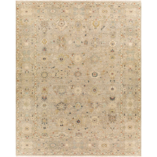 001 SI-1876439,SI-1876442,SI-1876443 | Primary Silo | Anatolia Rug - 29819 by Surya in dark blue, ice blue, rust, taupe, charcoal, light sage. Made from 100% wool in a unique style.