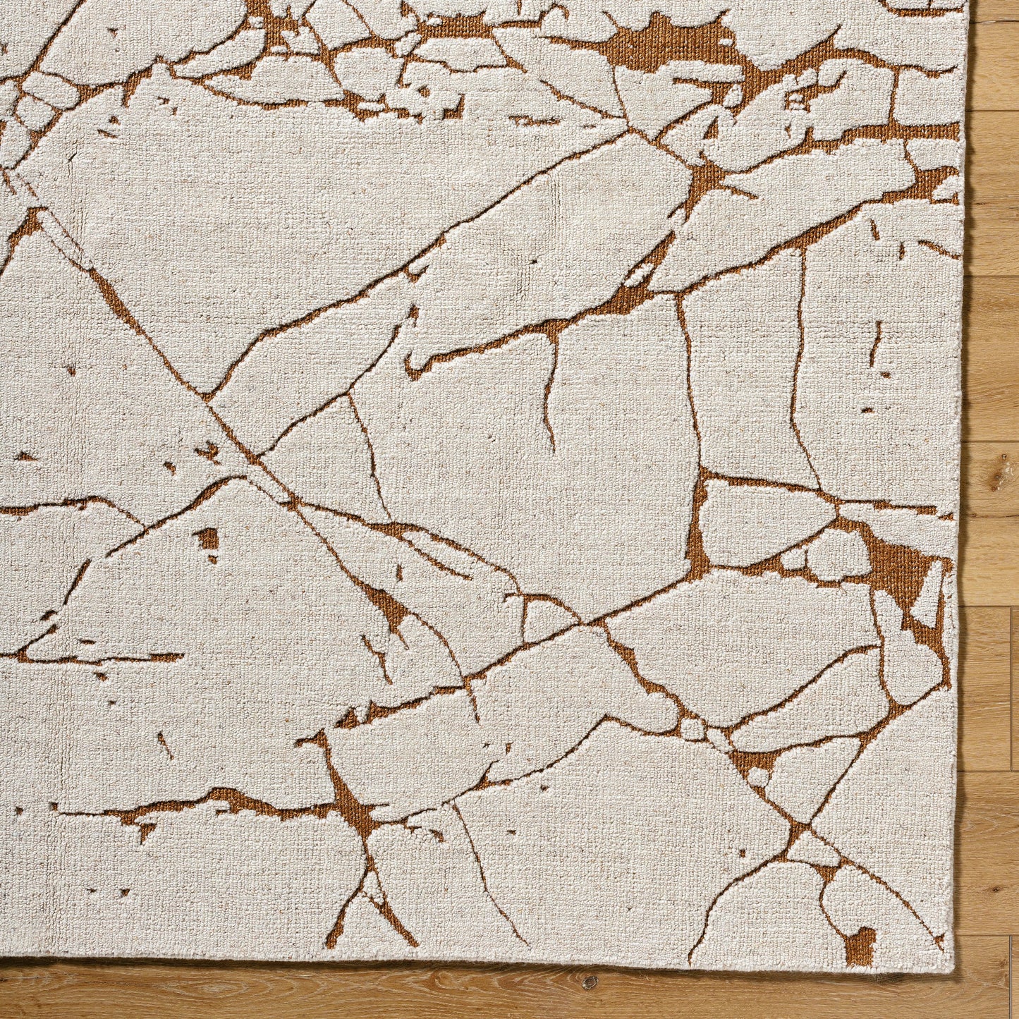 005 SI-2165600,SI-2165601,SI-2165602,SI-2165603,SI-2165604 | Closeup | Arbora Rug by Surya in light silver, silver, prairie dust. Made from wool, rayon in a unique style.
