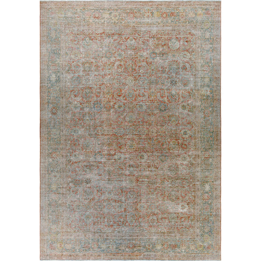 Singular Rug - 5567 by Vivir x Surya in dusty rose, sage green, antique gold, slate blue, ivory. Made from wool in a unique style.