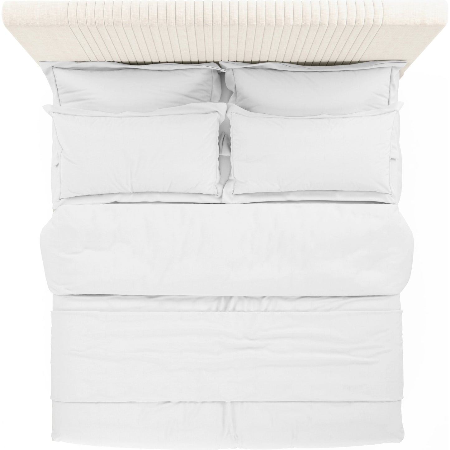 003 SI-2064952,SI-2064953 | Additional Silo | Blanc Upholstered Panel Bed by A.R.T. Furniture in alabaster. Made from parawood solids, maple veneers, foam, fabric in a modern style.