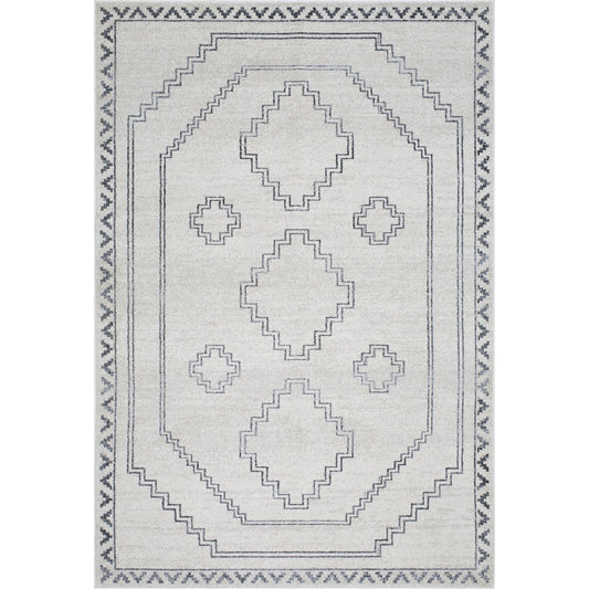 Alpharetta Rug - 494396 by Livabliss in cream, light beige, medium gray, charcoal. Made from face: 100% polypropylene, warp: 100% polyester in a unique style.