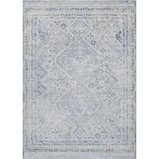 Alpharetta APH-2311 Rug by Livabliss in light beige, medium gray, cream, blue, amber, charcoal. Made from polypropylene in a unique style.