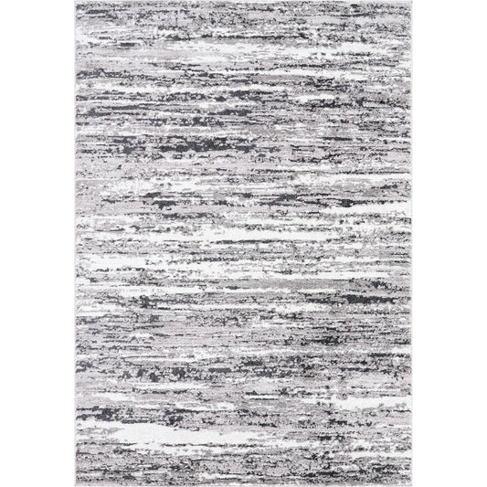 001 SI-2168915,SI-2168916,SI-2168917 | Primary Silo | Andorra Plus ARP-2321 Rug by Livabliss in black, medium gray, ivory, light gray, light blue, white. Made from polypropylene, polyester in a unique style.