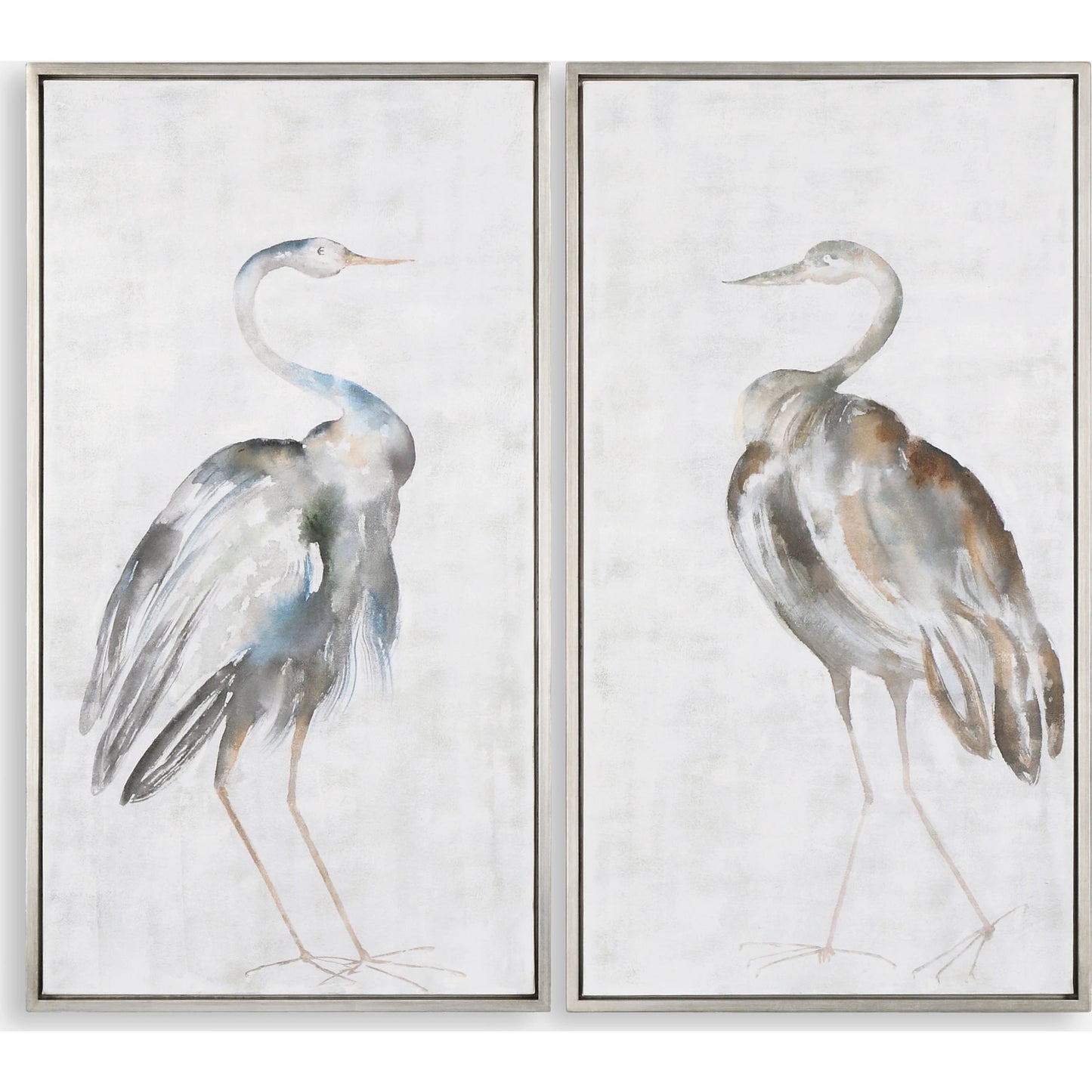 001 S-254079 | Primary Silo | Summer Birds Framed Art by Uttermost in multi. Made from pine wood, canvas, acrylic in a coastal style.