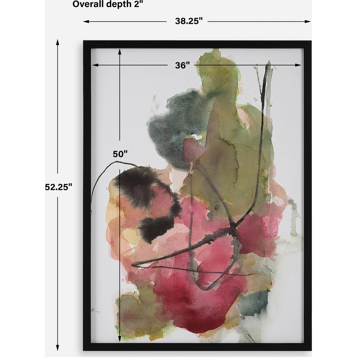 008 SI-2108125 | Unknown | Euphoria Abstract Art Print by Uttermost in multi. Made from pine, mdf, paper in a modern style.