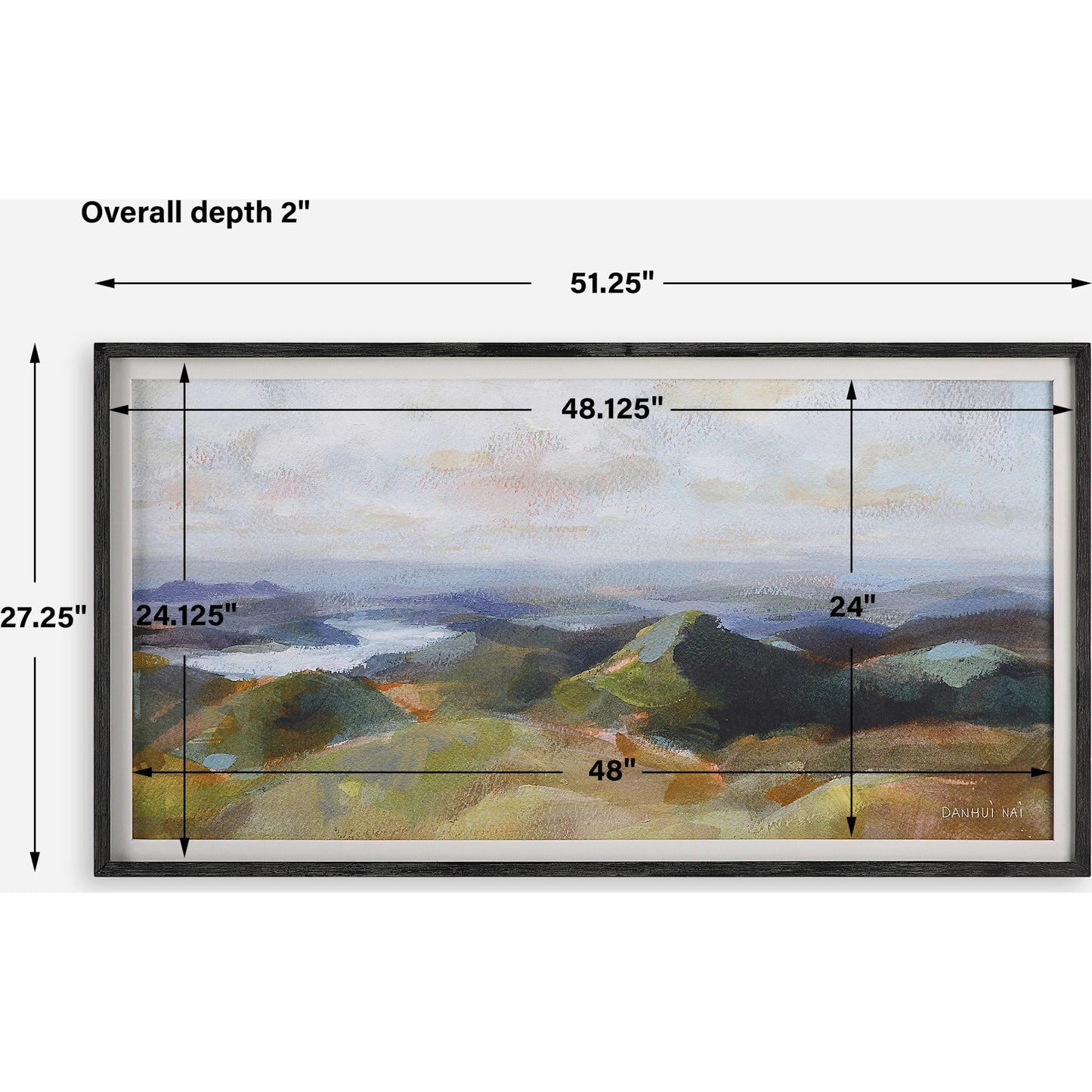 003 SI-2146882 | Additional Silo | Above the Lakes Framed Landscape Print by Uttermost. Made from pine, mdf, linen, paper in a modern style.