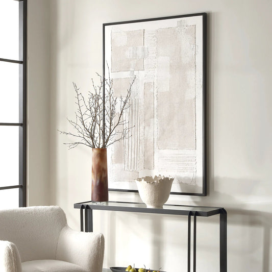 Clean Slate Hand Painted Canvas by Uttermost. Made from canvas, pine, plastic, mdf, acrylic in a transitional style.