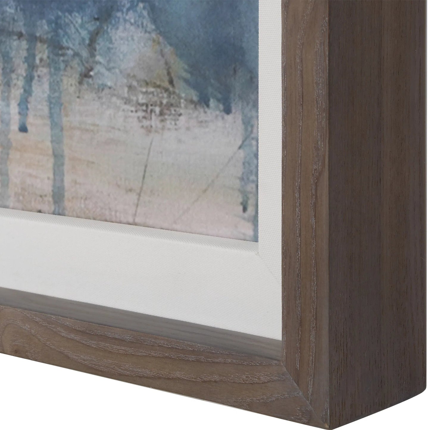 007 SI-2262476 | Lifestyle | Serenity Paused Framed Abstract Print by Uttermost. Made from pine, mdf, veneer, paper, linen in a transitional style.