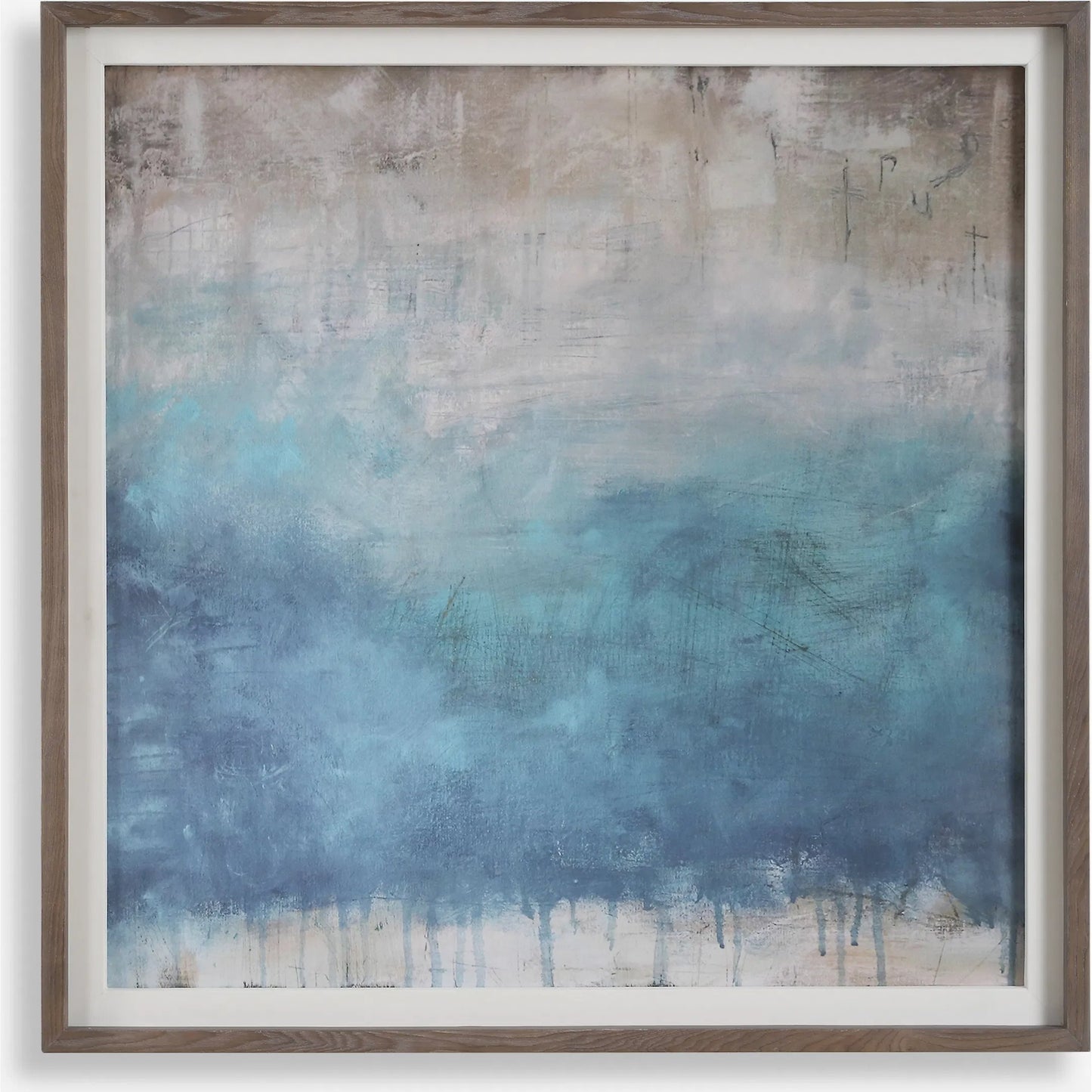 001 SI-2262476 | Primary Silo | Serenity Paused Framed Abstract Print by Uttermost. Made from pine, mdf, veneer, paper, linen in a transitional style.