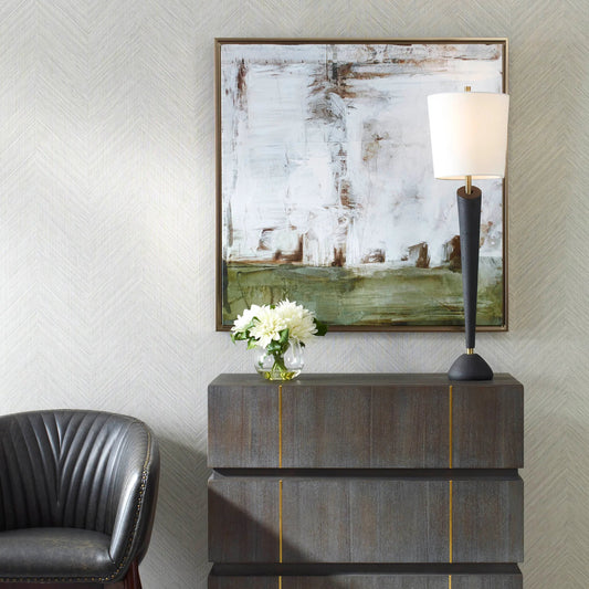 The Boardwalk Framed Abstract Art by Uttermost. Made from solid wood, canvas in a transitional style.
